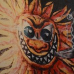 1995 enero Mural pintado en pinamar